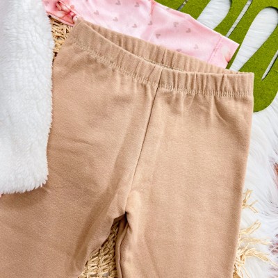 Conj. Colete de Pelinho, Blusa Coelhinha e Calça Legging - Areia